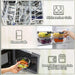 24 Piece Glass Food Storage Containers with Lids,Gray