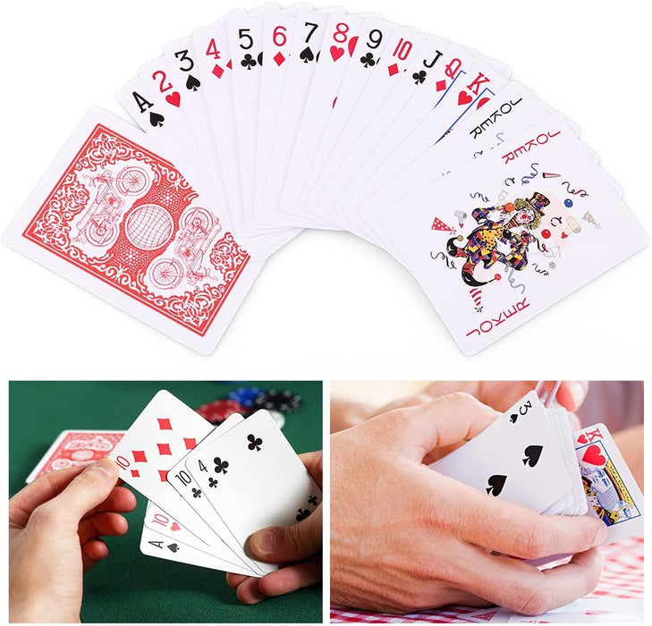 Playing Cards, 12 Pack, Decks of Cards Bulk, Poker Size, Standard Index, for Blackjack, Euchre, Canasta Card Game, 6 Blu