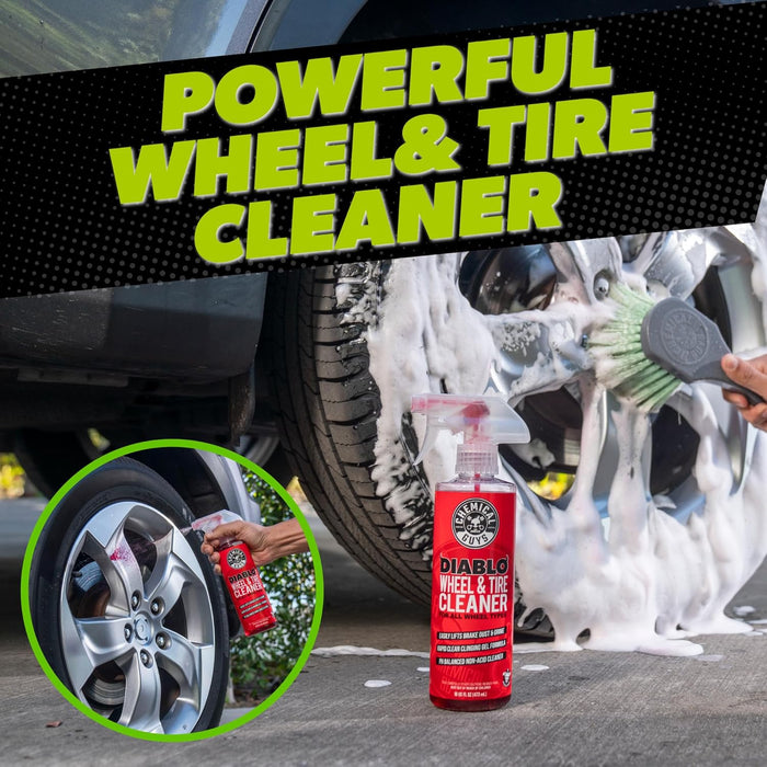 , 7-Piece Car Cleaning Kit, Wash, Wheel & Interior Cleaners