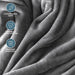 Fleece Blanket Luxury Microplush (Full/Queen, Grey)