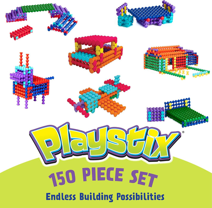 Playstix Construction Toy Set, 150 Piece Kit