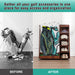 Two-Bag Wooden Golf Storage Rack