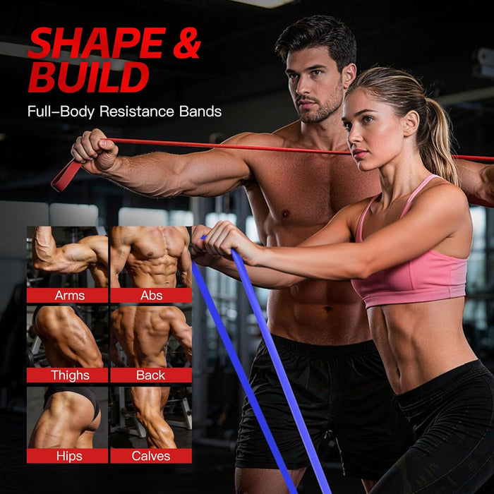 Pull Up Bands, Resistance Bands Set, Exercise Workout Bands for Men & Women, Ideal for Body Stretching, Physical Therapy