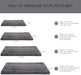 Washable Dog Bed Mat Medium Size Fluffy Pet Crate Pad 36x23