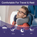 Neck Pillow for Traveling, Upgraded Travel Neck Pillow for Airplane 100% Pure Memory Foam Travel Pillow for Flight Headr