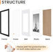 8x10 Picture Frames, Gallery Wall Frames Set of 5, Black