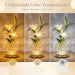 Stargazer Lily Crystal Table Lamp, Rechargeable Touch Flowers Lamp