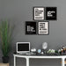 Motivational Inspirational Office Wall Art Decor Prints Set of 4