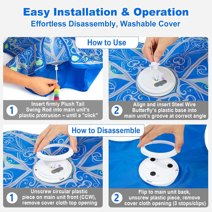 Interactive Cat Toys for Indoor Cats,Automatic Kitten Tunnel Toy