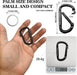 Carabiner Clip - Heavy Duty Carabiners,Carabeaner D Ring Shape,Small 2.5" 800lbs,Large 3" 13KN (2922 lbs),Key Chain Clip
