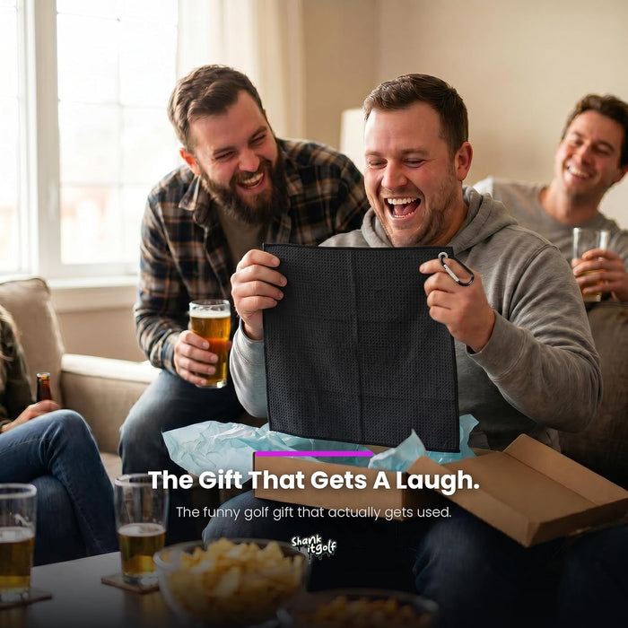 Towel, Funny Microfiber with Bag Clip, Gift for Men & Dad