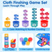 Montessori Toys for 1 Year Old: Cloth Fishing Game with Stacking Cups
