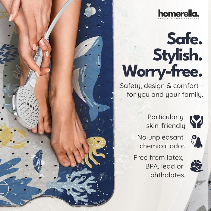 Bathtub Mat Non Slip Kids 40x16 Baby Bath Mat Non Slip Anti Mold