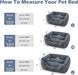 Rectangle Washable Orthopedic Dog Bed for Small, Medium and Large Dogs, Soft Calming, Sleeping Puppy Bed Durable Pet Cuddler with Anti-Slip Bottom, S (20"x19"x6")