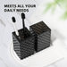Black Bathroom Accessories Set, 4 Pack Matte Black Bath Accessory Sets Complete, Acrylic Soap Dispenser and Toothbrush Holder Set for Bathroom Counter Sink, Modern Bathroom Decor