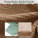 Muslin Swaddle Blankets for Newborn, 2 Pack Breathable Soft Receiving Blanket, Large 41 x 41 inches Swaddle Wrap Burping