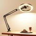 Upgrade Ring Light Overhead Camera Phone Mount for Desk, 10” Selfie Light with Stand Tripod for iPhone, Light with Phone