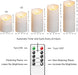 Flameless Candles with Remote, Battery Operated Flickering Flameless Candles, LED Candles with Timer 2/4/6/8H, with Realistic LED Candles Set of 9 (D3 x H 3" 4" 5" 6" 7") (White)