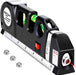 Laser Level Line Tool, Multipurpose Laser Level Kit Standard Cross Line Laser leveler Beam Tool with Metric Rulers 8ft/2