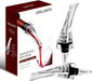 Wine Aerator Pourer Spout, 2 Pack, Drip-Free Pouring, Instant Aeration