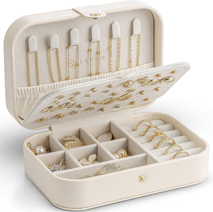 Travel Jewelry Case, Portable Jewelry Earring Box Organizer