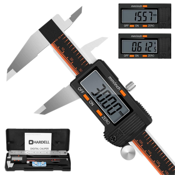 Digital Caliper 6 Inch, Caliper Measuring Tool with Large LCD