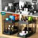 Under Sink Organizer 2 Pack, Bathroom Cabinet Organizer, 2 Tier Sliding Cabinet Basket Organizer Drawer, Multi-Purpose B