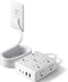 Extension Cord,Flat Plug Surge Protector Power Strip,10Ft