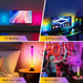 IC+RGBW USB Powered Led Light Bar with App & Remote Control, 2 Pack