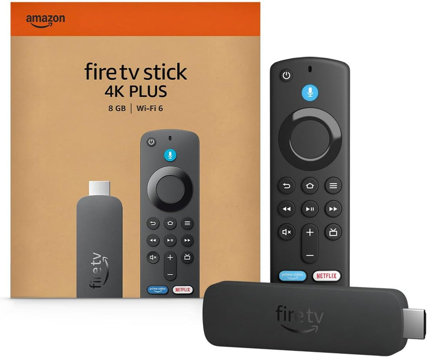 Fire TV Stick 4K Plus (newest model) with AI-powered Fire TV Search, Wi-Fi 6, stream hundreds of thousands of movies and shows, free & live TV, find shows faster with Alexa+