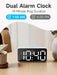 110dB Extra Loud Alarm Clock for Heavy Sleepers Adults, Digital Clock with 7 Color Night Light, RGB Display, Dual USB Charger, Small Clocks for Bedrooms, Kids, Teens (White+RGB)