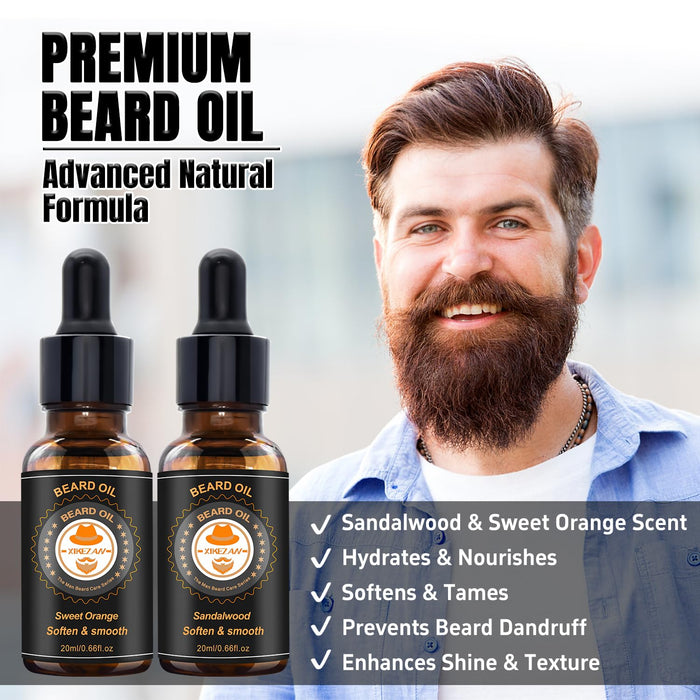 Beard Kit Gifts for Men Beard Grooming/Care-Soften,Soothe Mustache