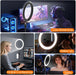 10" Ring Light with 55" Extendable Tripod Stands and Phone Holder