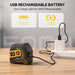 2-in-1 Laser Tape Measure, 197Ft Rechargeable Laser Measuring Tool & 16Ft Measuring Tape with LCD Display - Pythagorean, Area, Volume Digital Tape Measure for Construction & DIY (M/in/Ft)