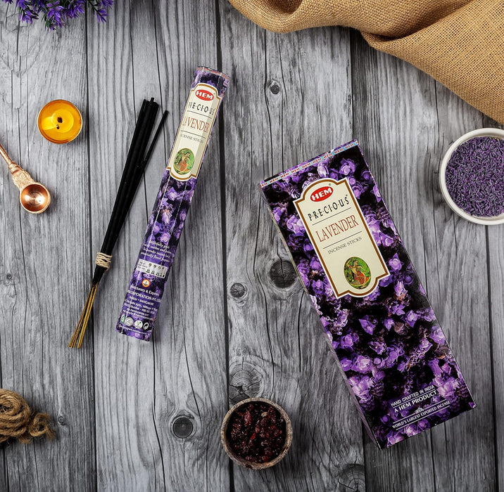 Lavender Incense Sticks – Pack of 120 | Hand-Rolled in India | Soothing Floral Aroma for Relaxation, Stress Relief, Meditation, Yoga, Prayer & Home Fragrance