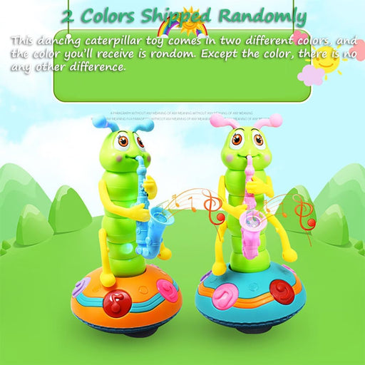 Dancing Caterpillar Saxophone Musical Toy with Music and Lights for Boys and Girls