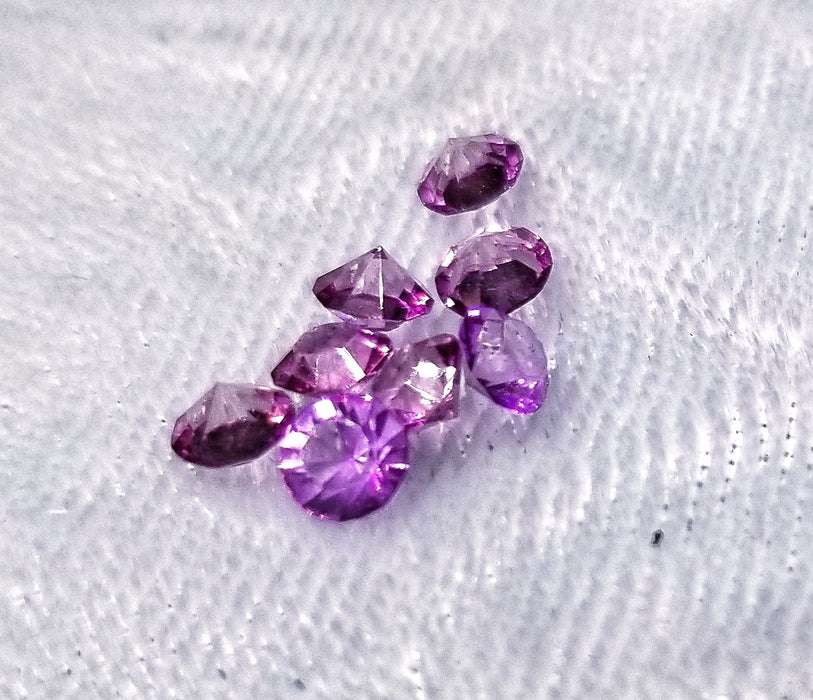 Floating Memory Locket Crystals Gems Jewels Origami Crafts 8 Pcs 3-4Mm Acrylic