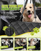 Dog Car Seat Cover, 600D Heavy Dute Car Seat Cover for Dogs Pets, 100% Waterproof Anti-Scratch Nonslip Dog Hammock for Cars, Seat Covers Protector with SeatBelt for Sedan SUV Truck Standard Black