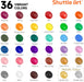 Acrylic Paint, 36 Colors Acrylic Paint Set with Brushes & Palette, 2oz/60ml Bottles, Rich Pigments Non-toxic for Artists Kids & Adults, Painting on Canvas Rocks Ceramic Wood