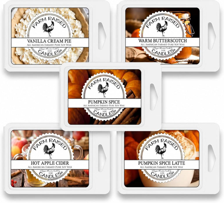 Pumpkin Patch Soy Wax Melts Variety Pack, 5 Count 16 Ounces