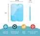 Cool Coolers by  4 Pack XL Slim Ice Packs, Quick Freeze Space Saving Reusable Ice Packs for Lunch Boxes or Coolers
