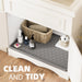 Waterproof Under Sink Mat 34" x 22", Silicone Mat, Dark Gray