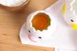 LuoCoCo Cute Egg Separator, Ceramics Vomiting Chicken Egg Yolk White Separator, Practical Household Small Egg Filter Splitter, Kitchen Gadget Baking Assistant Tool, Dishwasher Safe (Yellow)