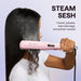 Steam Hair Straightener Steam Sesh for Less Heat Damage, Flat Iron