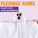 3 PCS Halloween Party Decorations 27.5" Hanging Ghosts, Cute Flying Ghosts for Front Yard Patio Lawn Garden Party Décor 