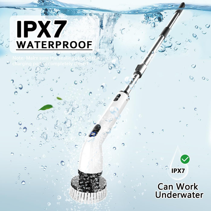 Electric Spin Scrubber, Cordless Cleaning Brush for Bathroom,Home