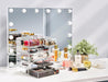 6-Drawer Makeup Organizer with Small & Wide Drawers (Clear)
