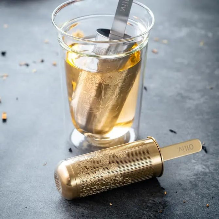 Tea Infuser Spoon For Loose Leaf Tea Stainless Steel Popsicle Tea Stick Tea Diffuser Long-Handle Tea Filter Easy to Carr