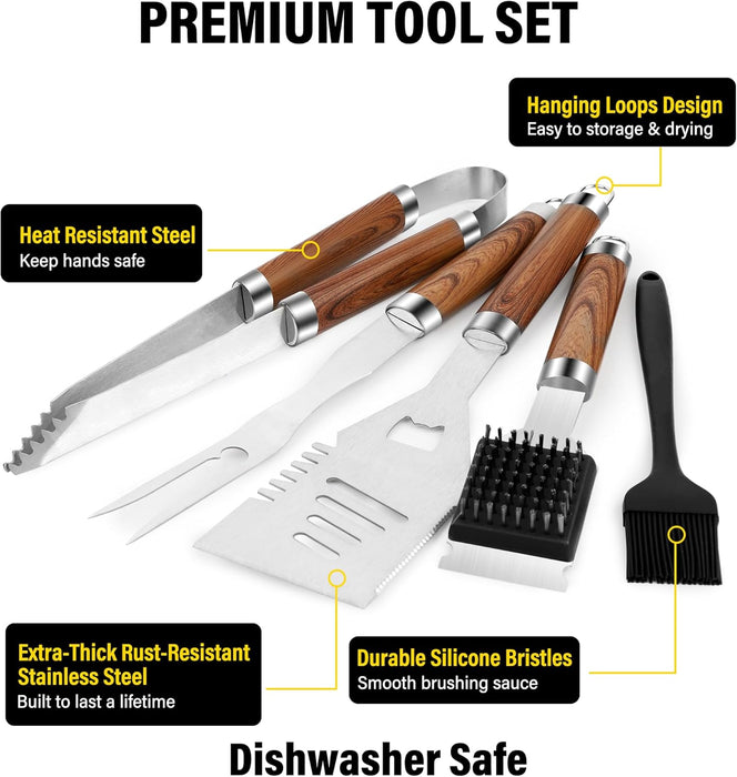 Grill Set, Grill Tools for Outdoor Grill Utensils Set BBQ Accessories