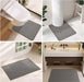 Bathroom Rugs Non Slip Washable, Super Absorbent Thin Bath Mat Small Quick Dry Low Pile Bathroom Rug, Dark Grey 16"x24"